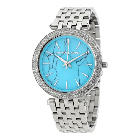 michael kors chronograph damen im set|Michael Kors turquoise face watch.